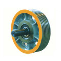 Customized cast iron material elevator traction pulley sheave